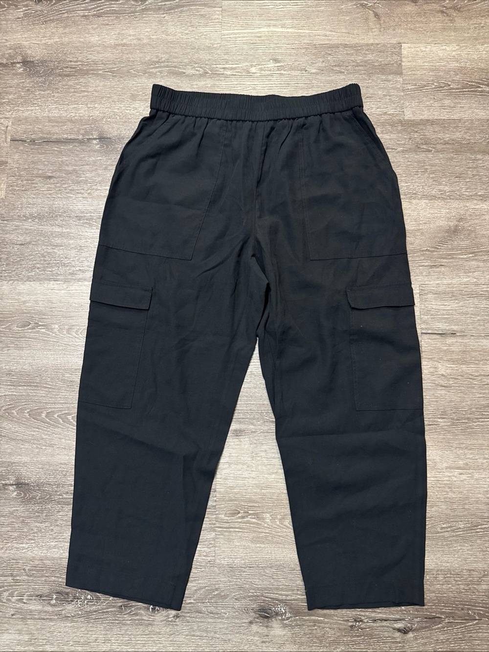 NEW A New Day Dress Pants Pull On Tapered Leg Cargo Pants Women’s Size S Black